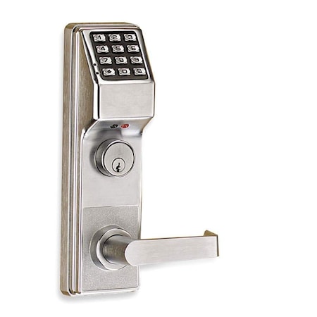 Alarm Lock Trilogy Exit Trim with Straight Lever for Von Duprin 99 Satin Chrome Finish ETDL27S1G26DV99